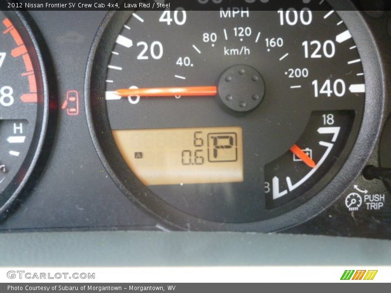 Lava Red / Steel 2012 Nissan Frontier SV Crew Cab 4x4