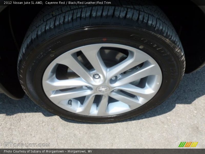 Cayenne Red / Black/Red Leather/Red Trim 2012 Nissan Juke SL AWD