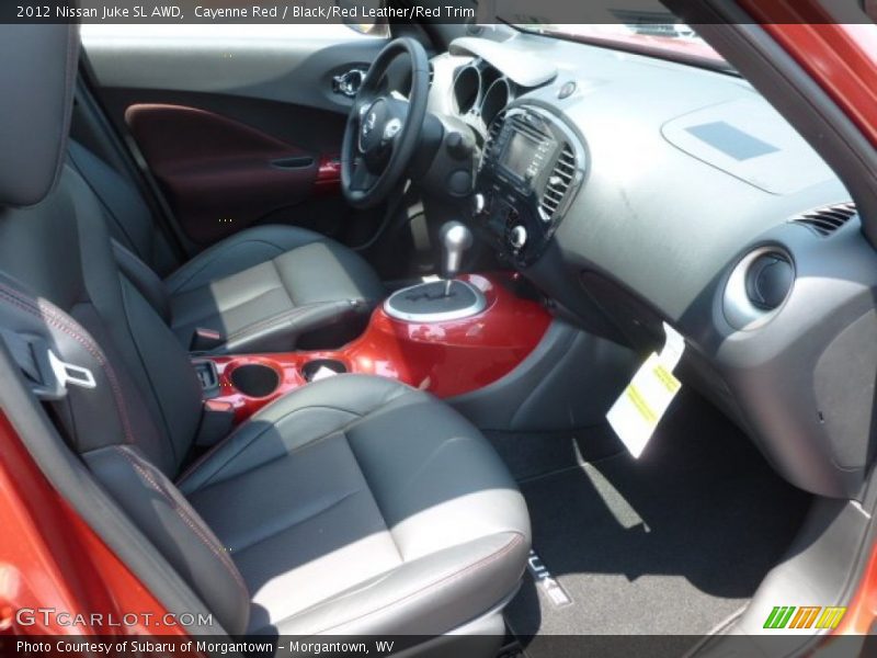 Cayenne Red / Black/Red Leather/Red Trim 2012 Nissan Juke SL AWD