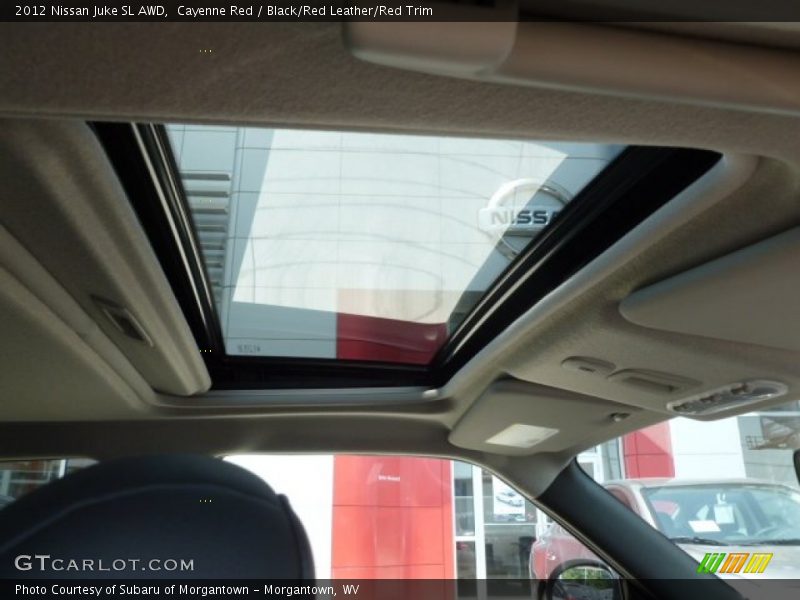 Cayenne Red / Black/Red Leather/Red Trim 2012 Nissan Juke SL AWD