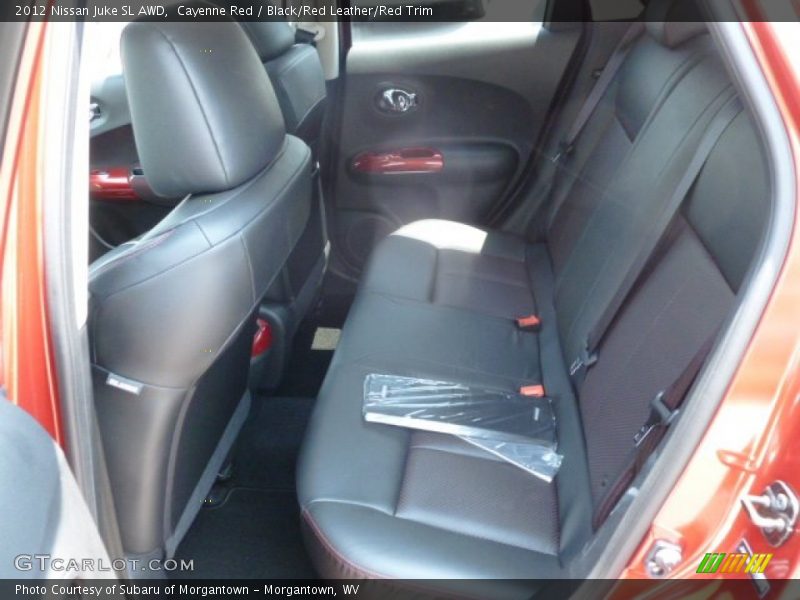 Cayenne Red / Black/Red Leather/Red Trim 2012 Nissan Juke SL AWD