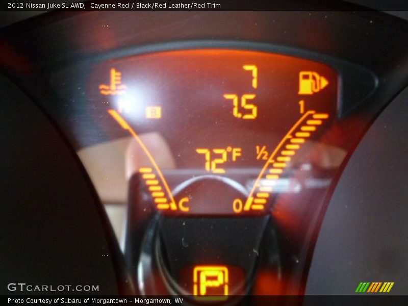 Cayenne Red / Black/Red Leather/Red Trim 2012 Nissan Juke SL AWD