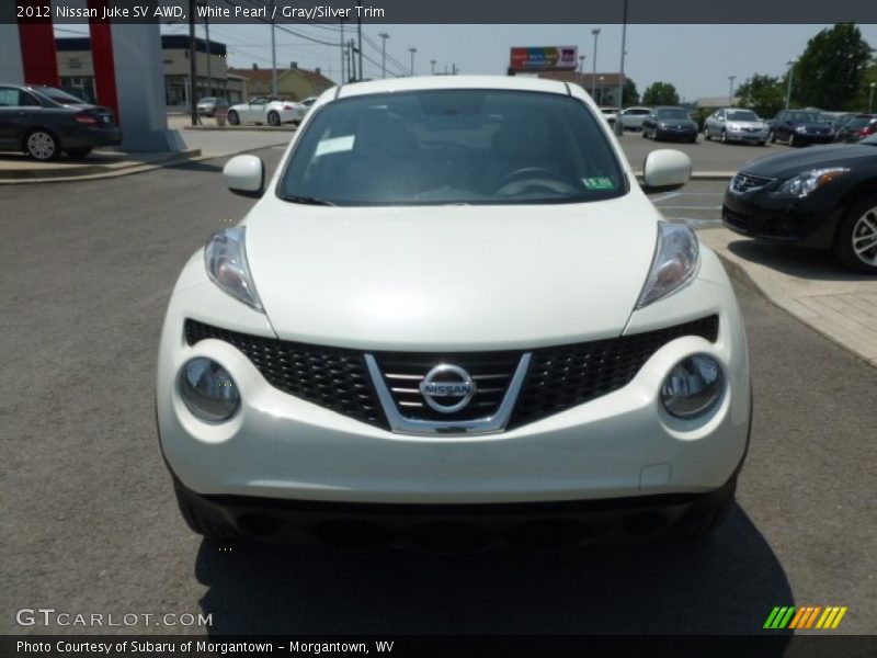 White Pearl / Gray/Silver Trim 2012 Nissan Juke SV AWD