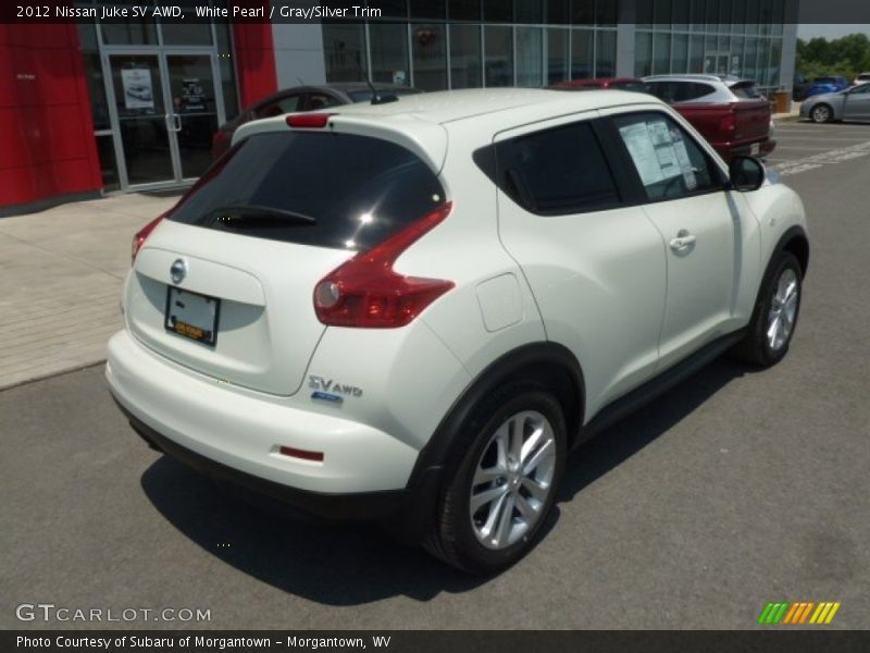 White Pearl / Gray/Silver Trim 2012 Nissan Juke SV AWD