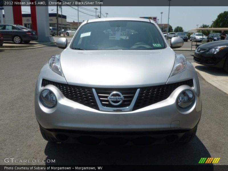 Chrome Silver / Black/Silver Trim 2012 Nissan Juke S AWD