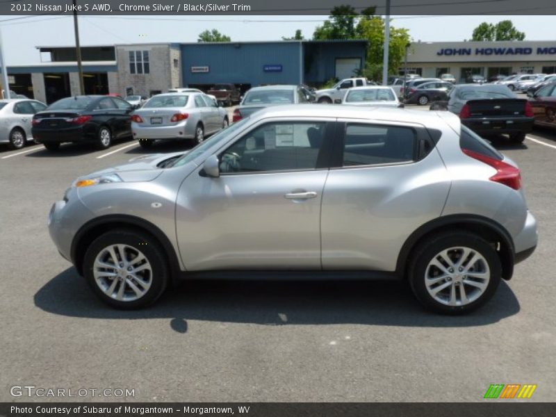 Chrome Silver / Black/Silver Trim 2012 Nissan Juke S AWD