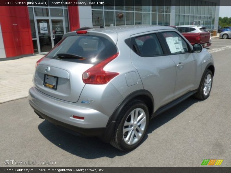 Chrome Silver / Black/Silver Trim 2012 Nissan Juke S AWD