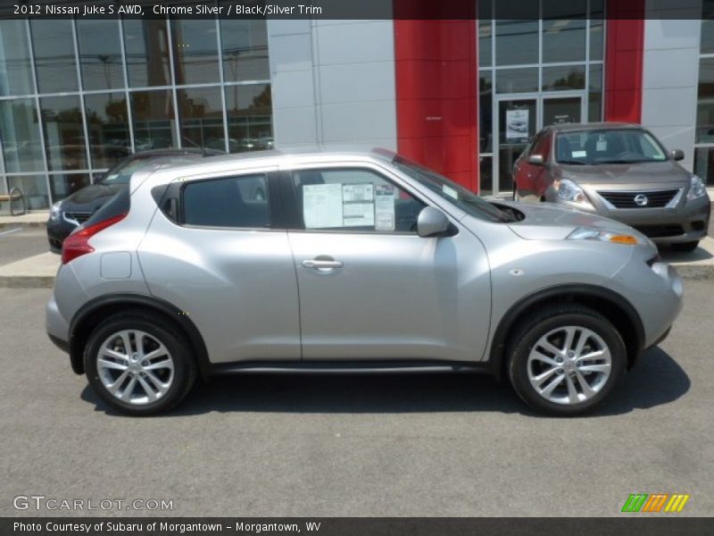 Chrome Silver / Black/Silver Trim 2012 Nissan Juke S AWD