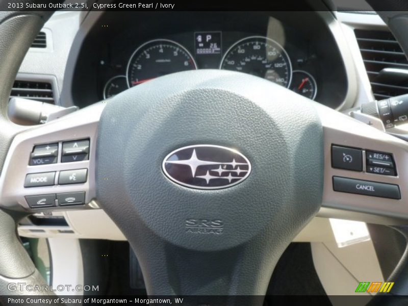 Cypress Green Pearl / Ivory 2013 Subaru Outback 2.5i