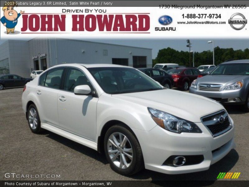 Satin White Pearl / Ivory 2013 Subaru Legacy 3.6R Limited