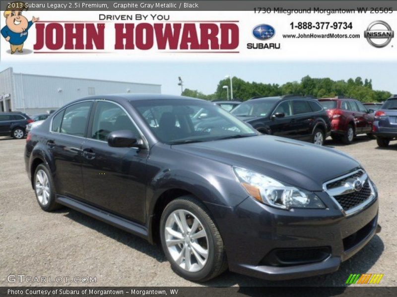 Graphite Gray Metallic / Black 2013 Subaru Legacy 2.5i Premium