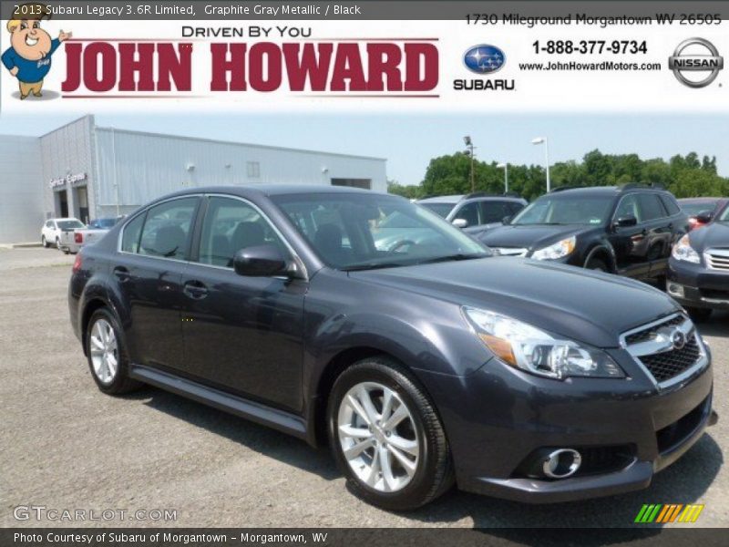 Graphite Gray Metallic / Black 2013 Subaru Legacy 3.6R Limited