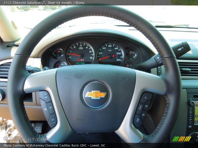 Silver Ice Metallic / Ebony 2012 Chevrolet Suburban LT