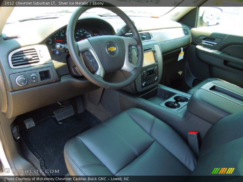 Silver Ice Metallic / Ebony 2012 Chevrolet Suburban LT