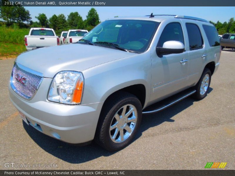 Quicksilver Metallic / Ebony 2012 GMC Yukon Denali AWD