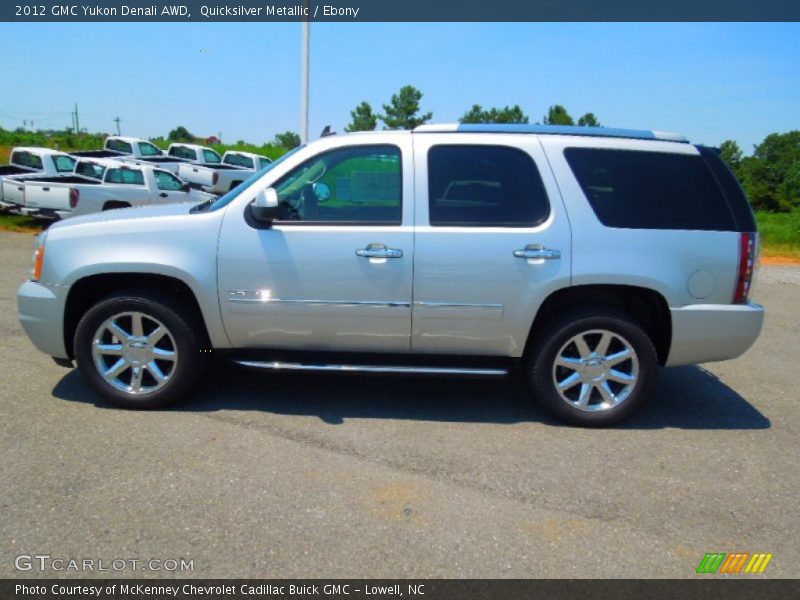 Quicksilver Metallic / Ebony 2012 GMC Yukon Denali AWD