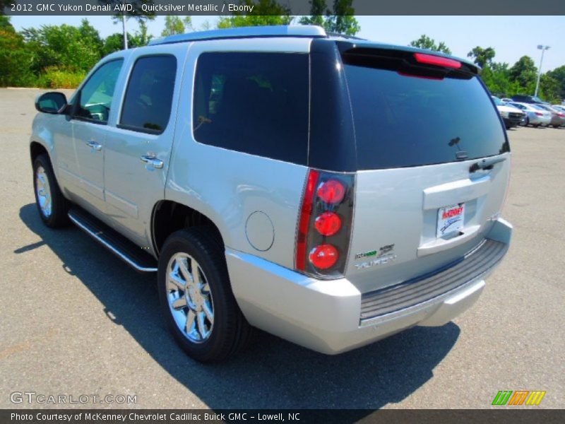 Quicksilver Metallic / Ebony 2012 GMC Yukon Denali AWD
