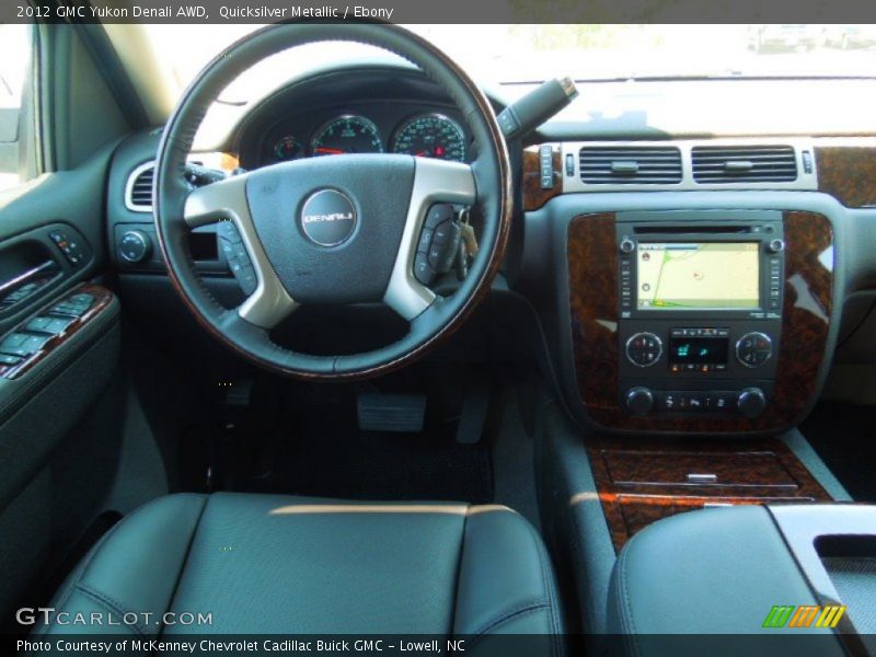 Quicksilver Metallic / Ebony 2012 GMC Yukon Denali AWD