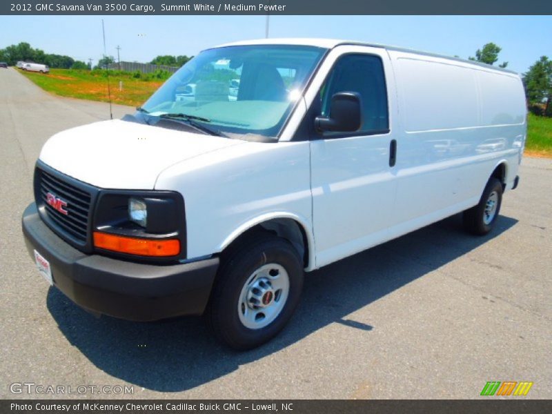 Summit White / Medium Pewter 2012 GMC Savana Van 3500 Cargo