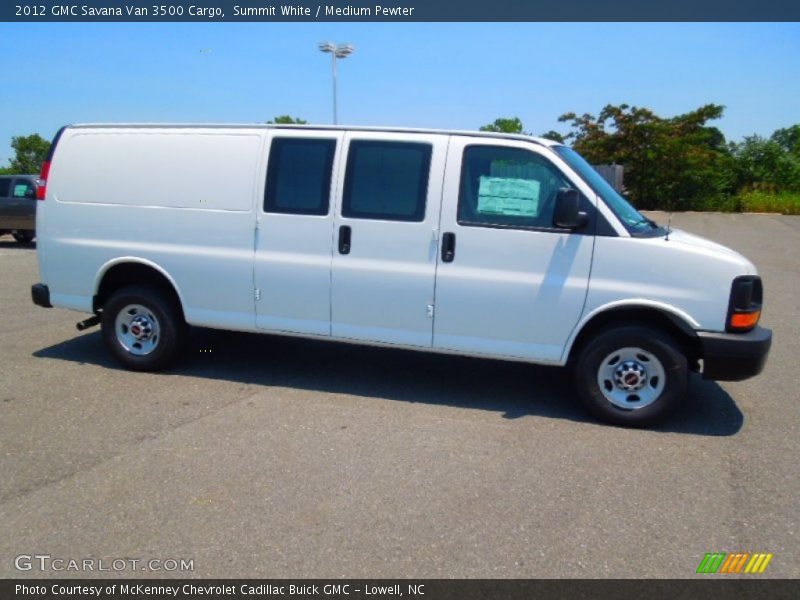 Summit White / Medium Pewter 2012 GMC Savana Van 3500 Cargo