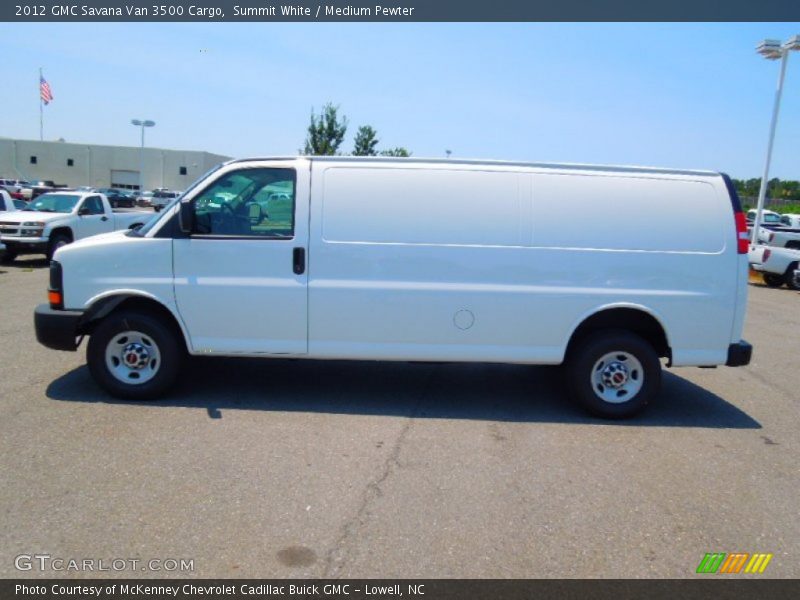 Summit White / Medium Pewter 2012 GMC Savana Van 3500 Cargo