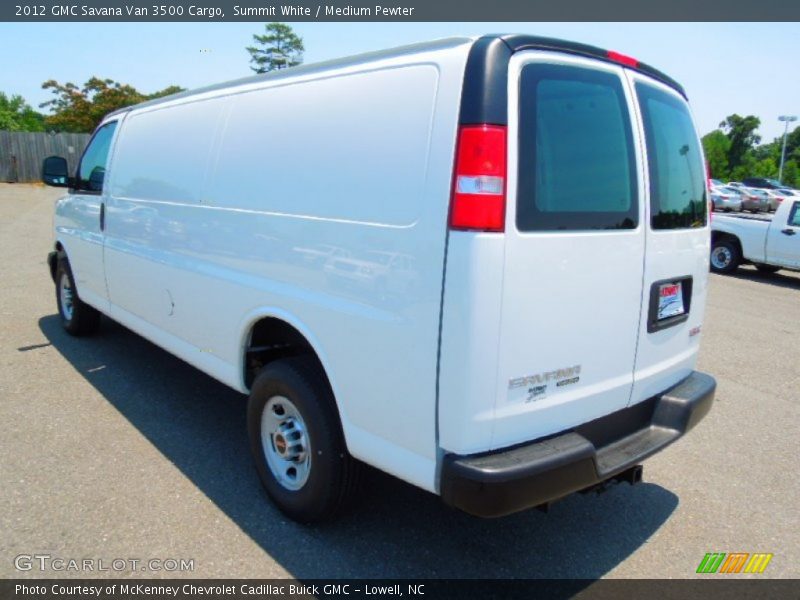 Summit White / Medium Pewter 2012 GMC Savana Van 3500 Cargo