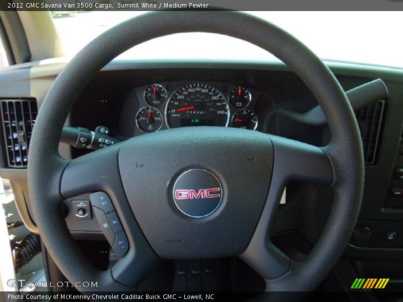 Summit White / Medium Pewter 2012 GMC Savana Van 3500 Cargo