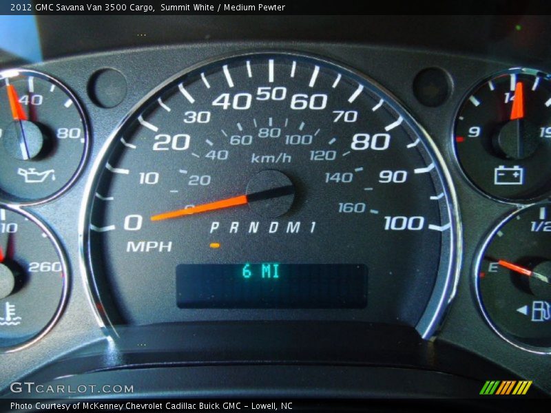 Summit White / Medium Pewter 2012 GMC Savana Van 3500 Cargo