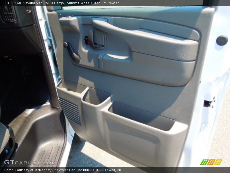 Summit White / Medium Pewter 2012 GMC Savana Van 3500 Cargo