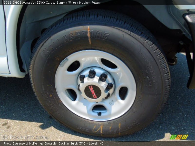 Summit White / Medium Pewter 2012 GMC Savana Van 3500 Cargo