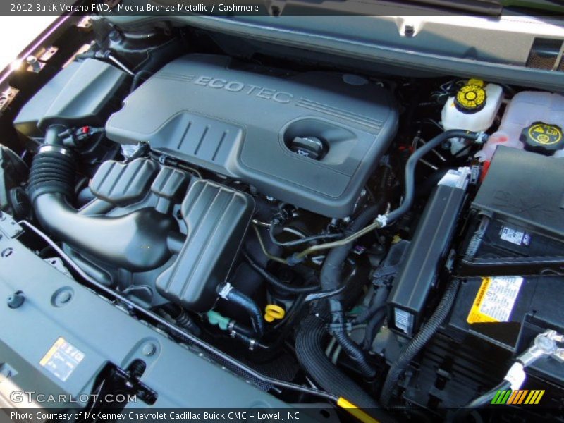  2012 Verano FWD Engine - 2.4 Liter Flex-Fuel SIDI DOHC 16-Valve VVT ECOTEC 4 Cylinder