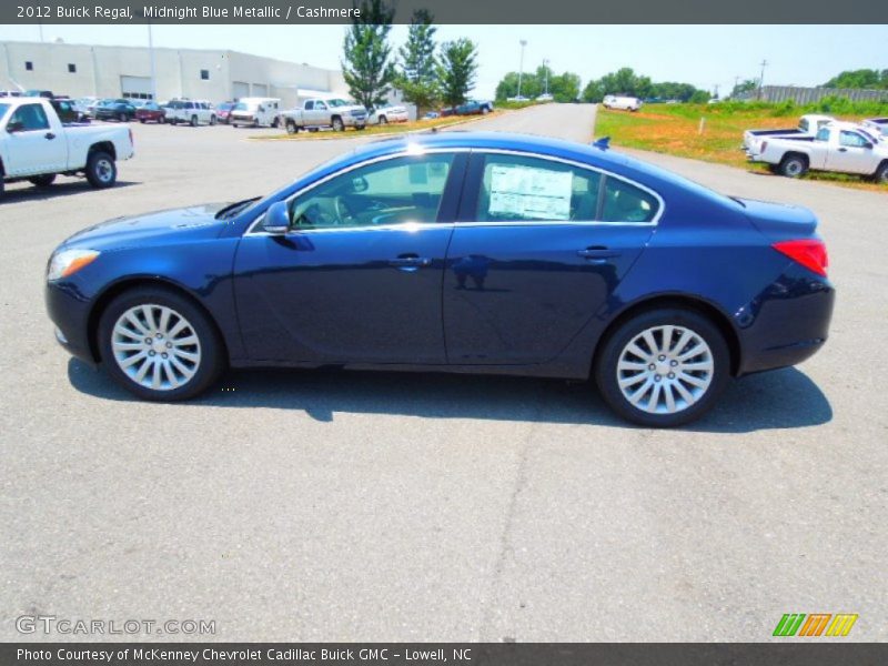 Midnight Blue Metallic / Cashmere 2012 Buick Regal