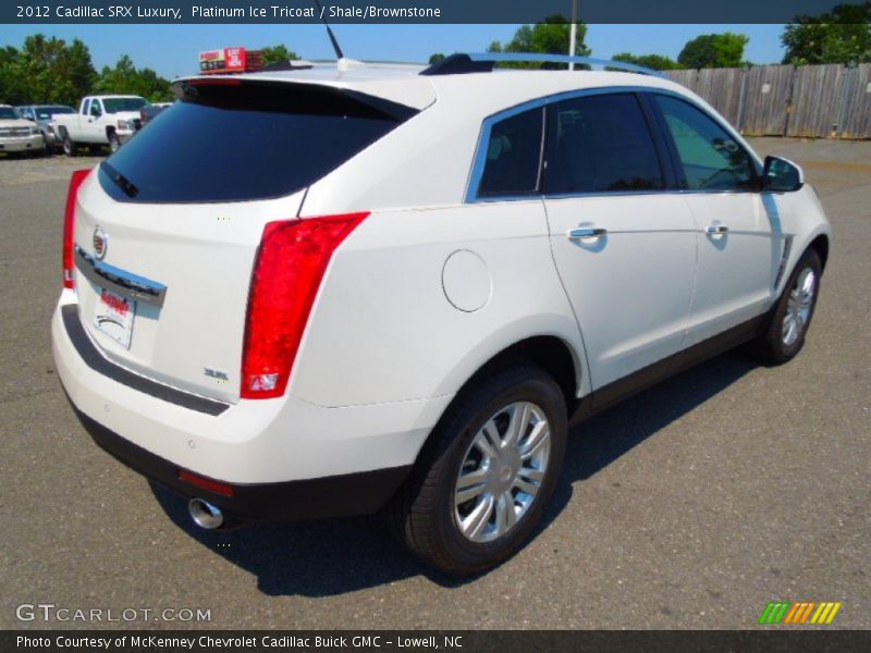 Platinum Ice Tricoat / Shale/Brownstone 2012 Cadillac SRX Luxury