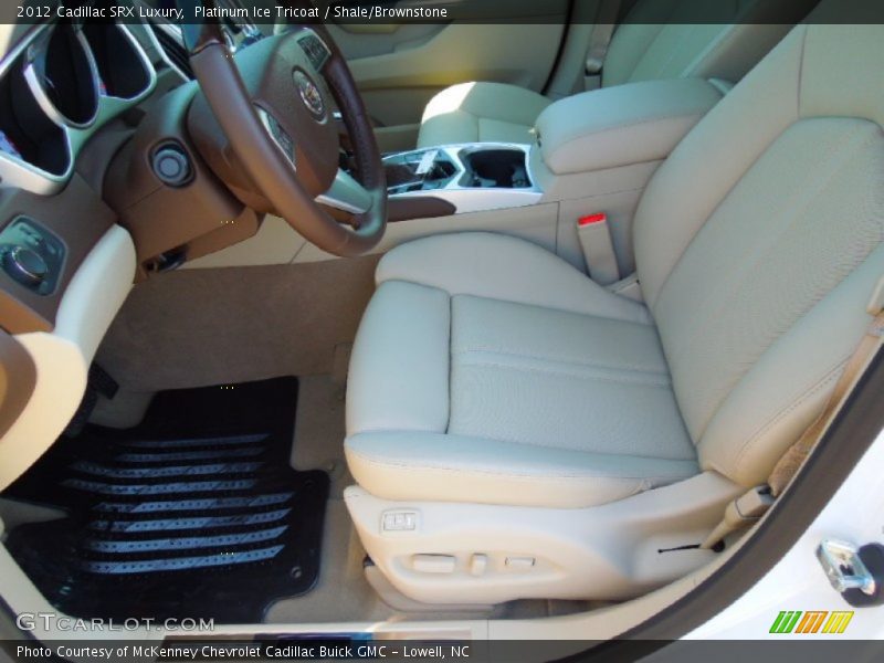 Platinum Ice Tricoat / Shale/Brownstone 2012 Cadillac SRX Luxury