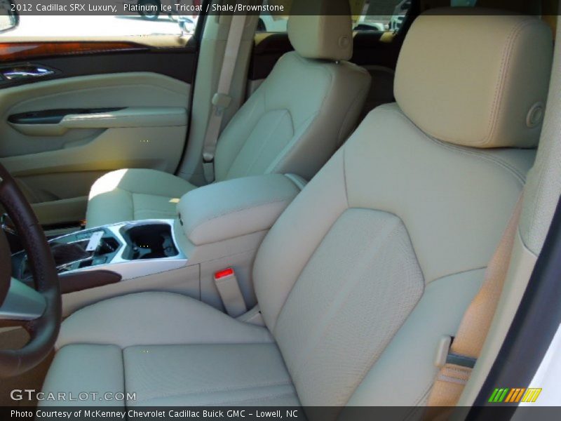 Platinum Ice Tricoat / Shale/Brownstone 2012 Cadillac SRX Luxury