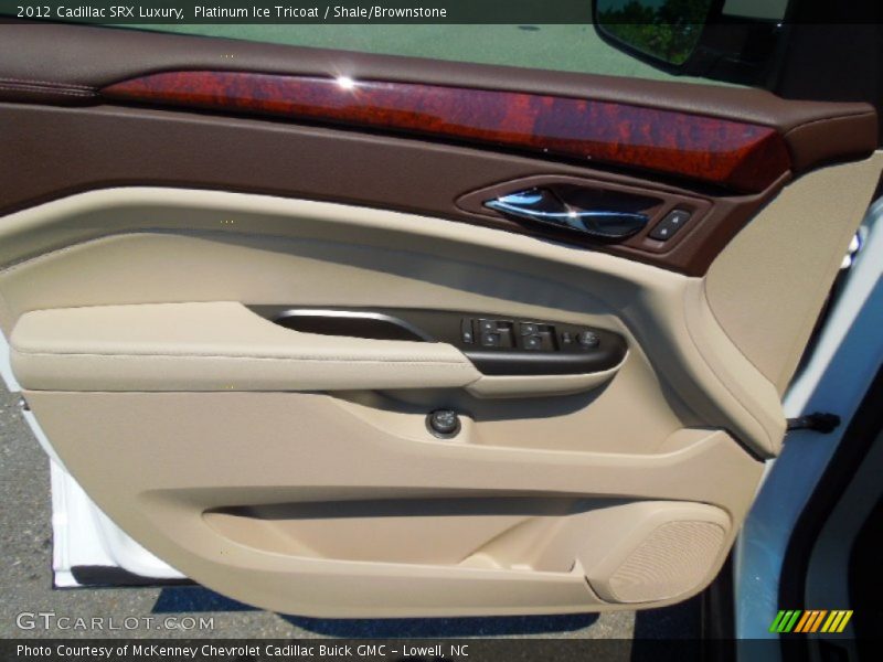 Platinum Ice Tricoat / Shale/Brownstone 2012 Cadillac SRX Luxury
