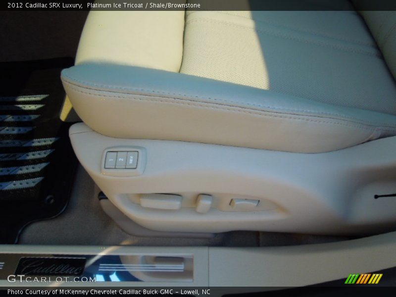 Platinum Ice Tricoat / Shale/Brownstone 2012 Cadillac SRX Luxury