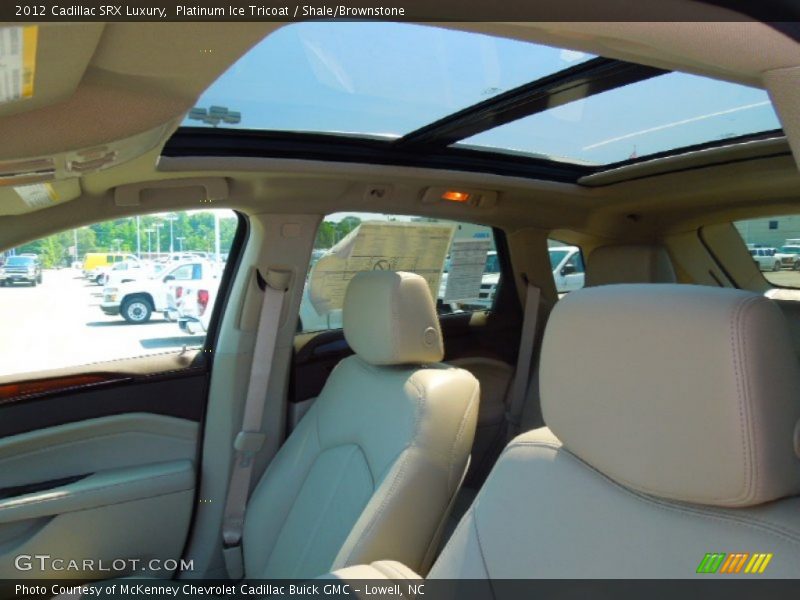 Platinum Ice Tricoat / Shale/Brownstone 2012 Cadillac SRX Luxury