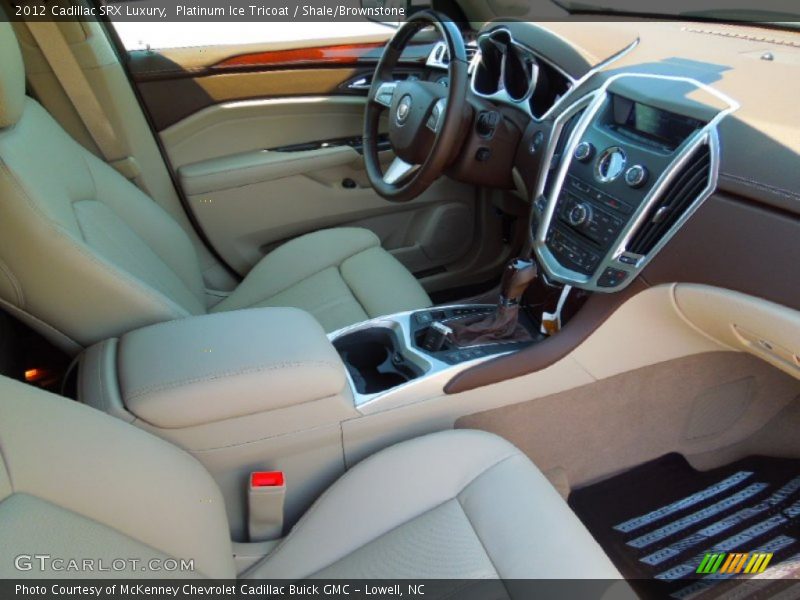 Platinum Ice Tricoat / Shale/Brownstone 2012 Cadillac SRX Luxury