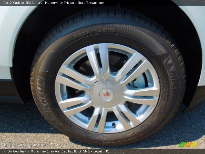 Platinum Ice Tricoat / Shale/Brownstone 2012 Cadillac SRX Luxury