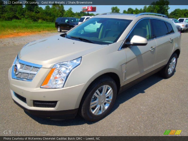 Gold Mist Metallic / Shale/Brownstone 2012 Cadillac SRX Luxury