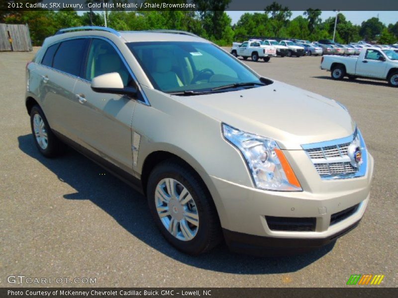 Gold Mist Metallic / Shale/Brownstone 2012 Cadillac SRX Luxury