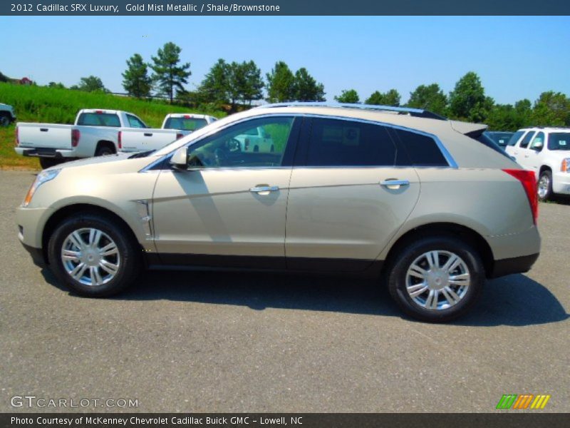 Gold Mist Metallic / Shale/Brownstone 2012 Cadillac SRX Luxury