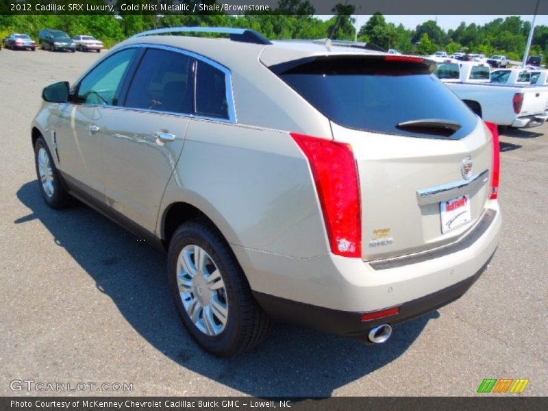 Gold Mist Metallic / Shale/Brownstone 2012 Cadillac SRX Luxury