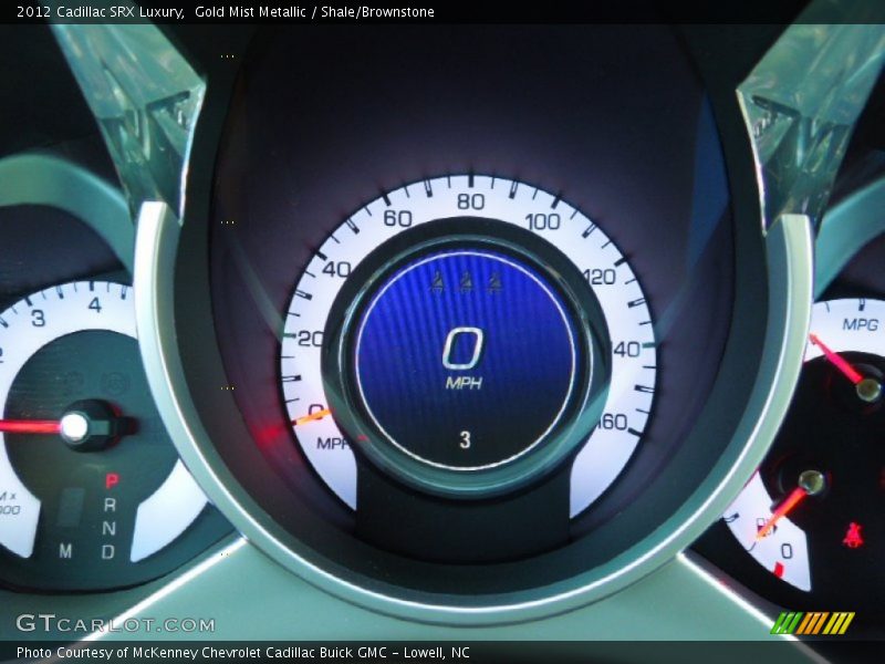 Gold Mist Metallic / Shale/Brownstone 2012 Cadillac SRX Luxury