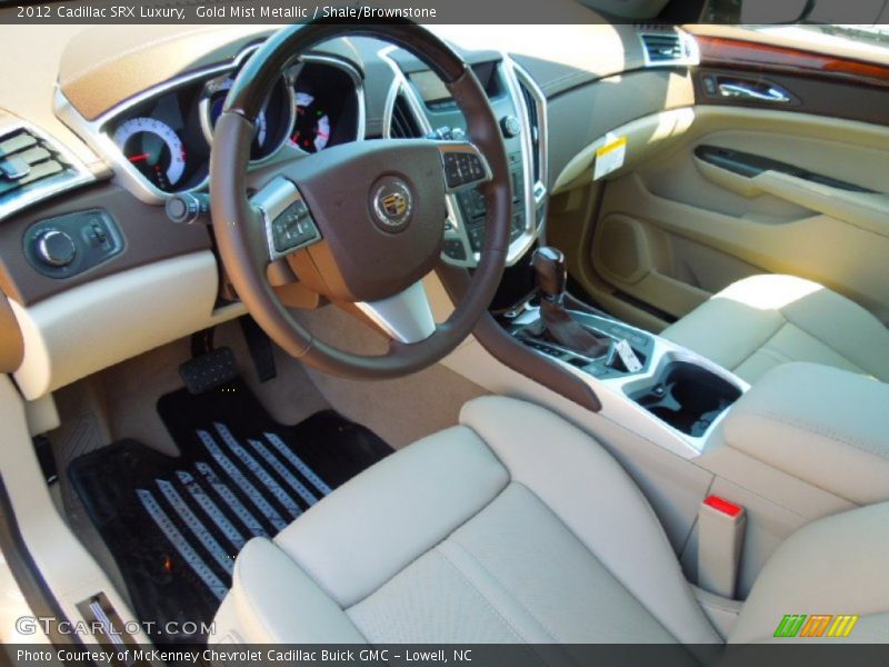 Gold Mist Metallic / Shale/Brownstone 2012 Cadillac SRX Luxury