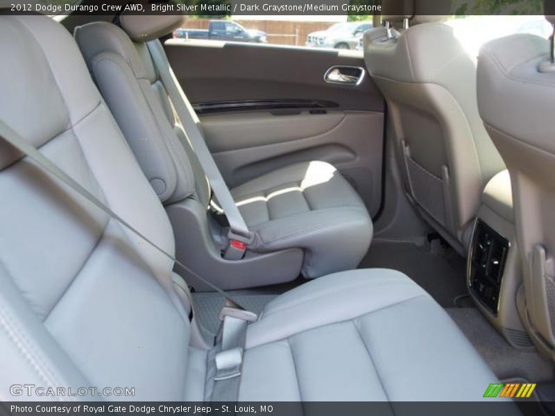 Bright Silver Metallic / Dark Graystone/Medium Graystone 2012 Dodge Durango Crew AWD