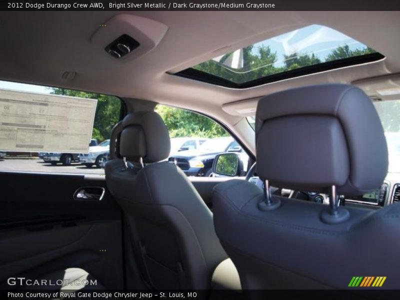 Bright Silver Metallic / Dark Graystone/Medium Graystone 2012 Dodge Durango Crew AWD