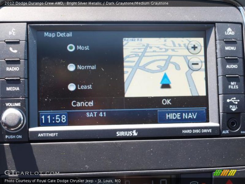 Navigation of 2012 Durango Crew AWD