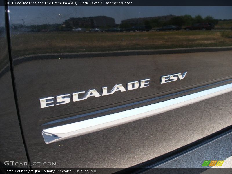 Black Raven / Cashmere/Cocoa 2011 Cadillac Escalade ESV Premium AWD
